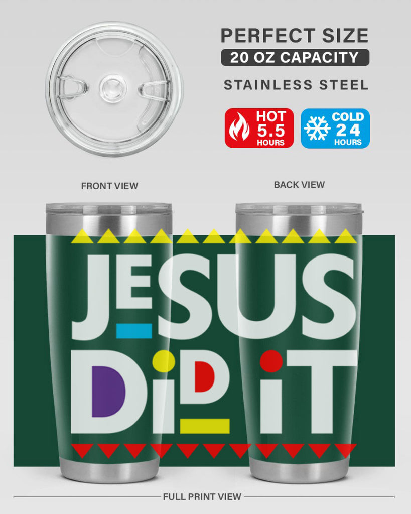 jesus did it martin 103#- black words phrases- Cotton Tank