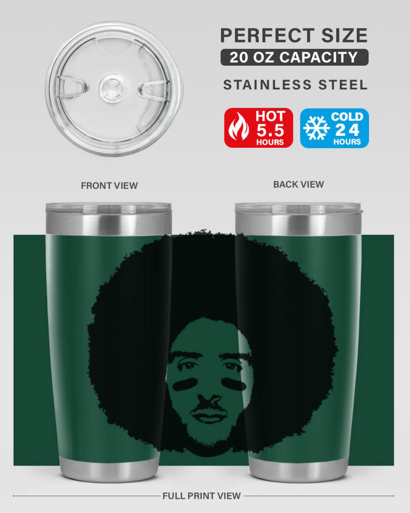 kaepernick 23#- black men - boys- tumbler