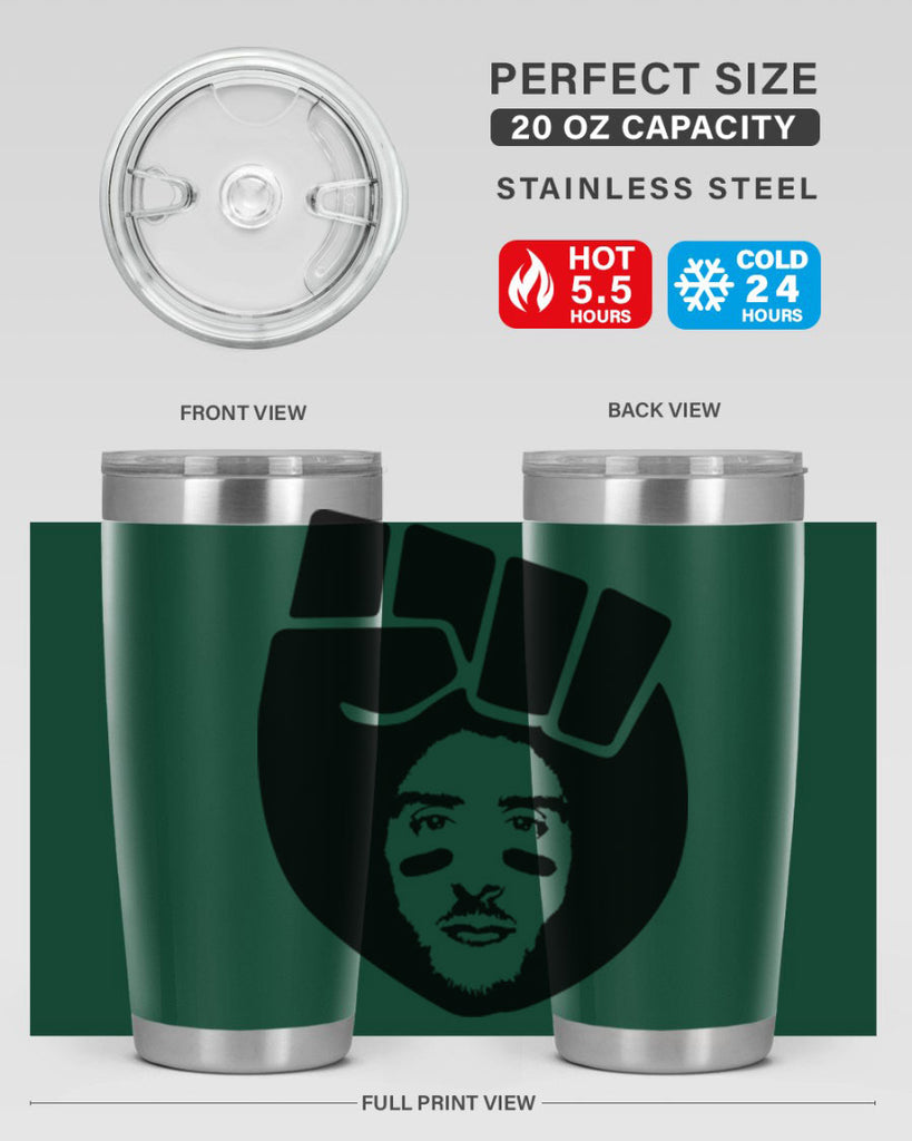 kaepernick fist hair 22#- black men - boys- tumbler