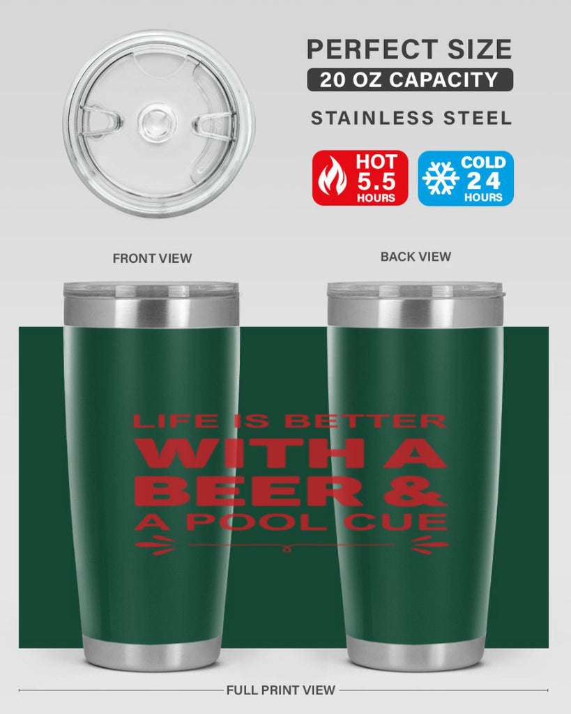 life is better 64#- beer- Tumbler