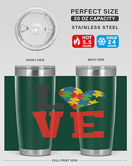 love Style 29#- autism- Tumbler