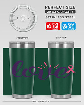 love Style 7#- breast cancer- Tumbler