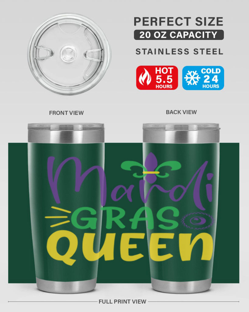 mardi gras queen 79#- mardi gras- Tumbler