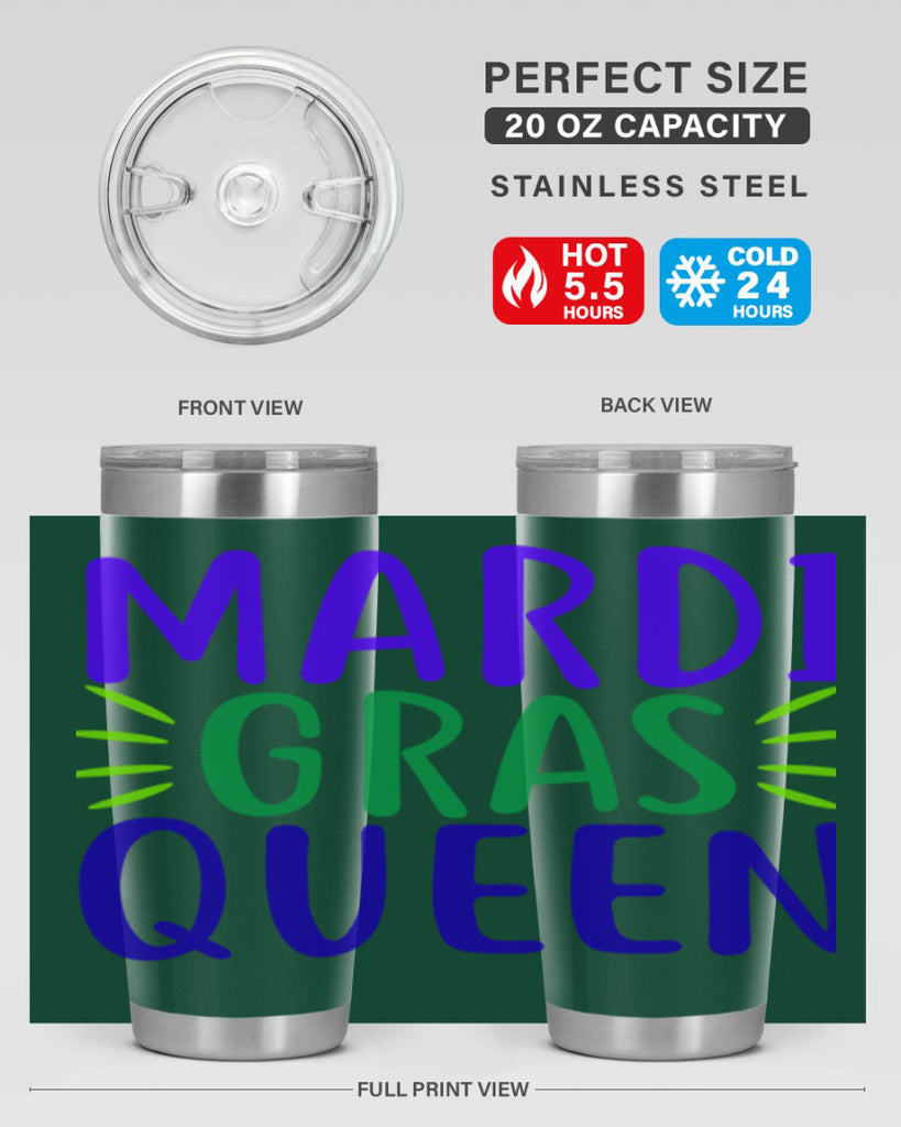 mardi gras queen 7#- mardi gras- Tumbler