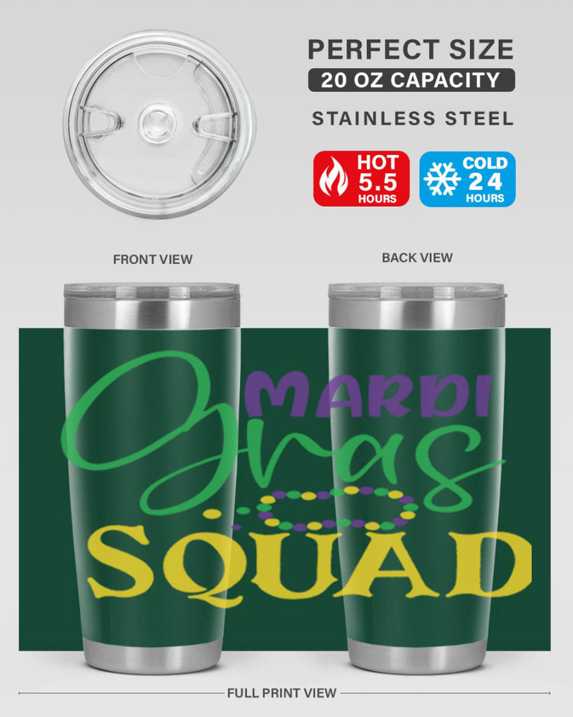 mardi gras squad 78#- mardi gras- Tumbler