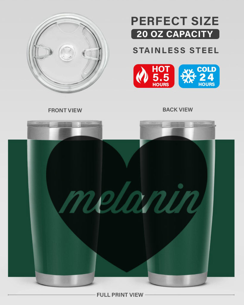 melanin loveheart 76#- black words phrases- Cotton Tank