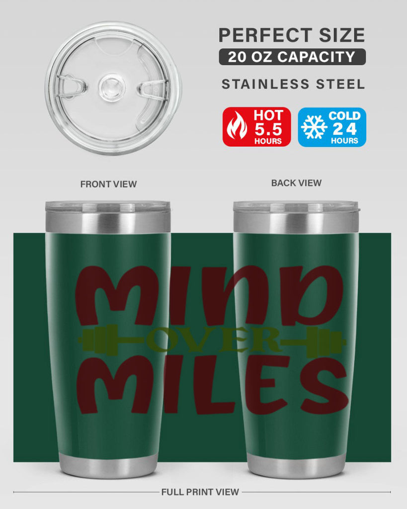 mind over miles 29#- gym- Tumbler