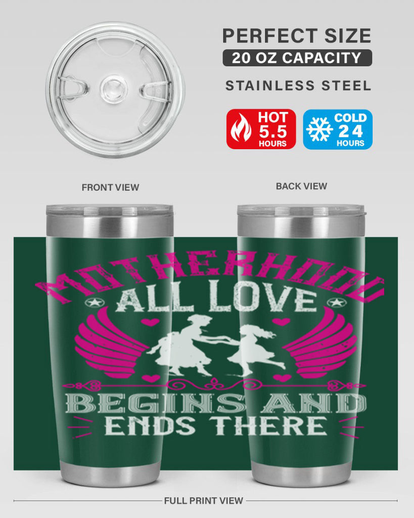motherhood all love 57#- mothers day- Tumbler