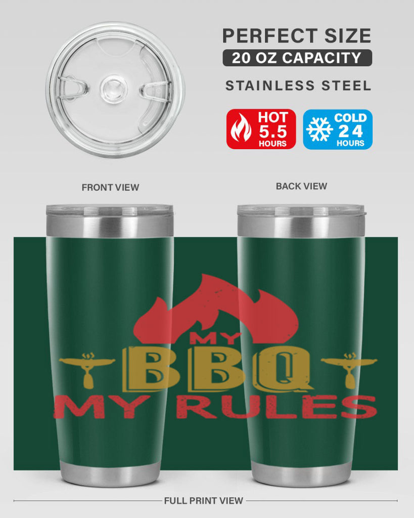 my bbq my ruless 21#- bbq- Tumbler