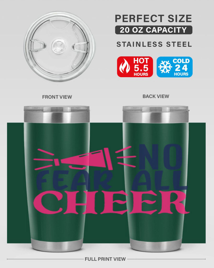 no fear all cheer 1739#- cheer- Tumbler