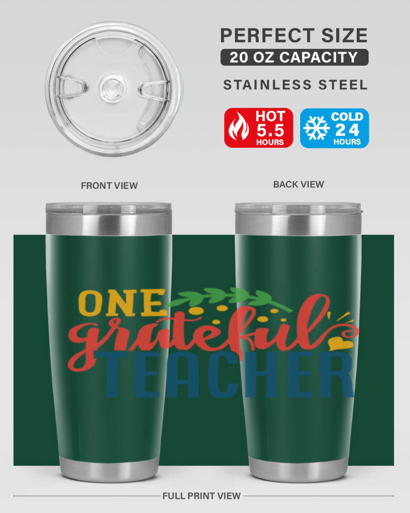 one grateful teacher Style 167#- teacher- tumbler