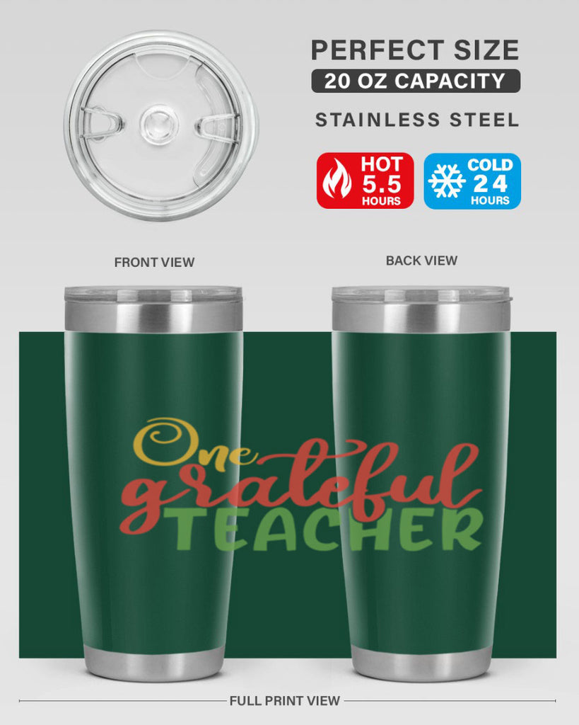 one grateful teacher Style 168#- teacher- tumbler