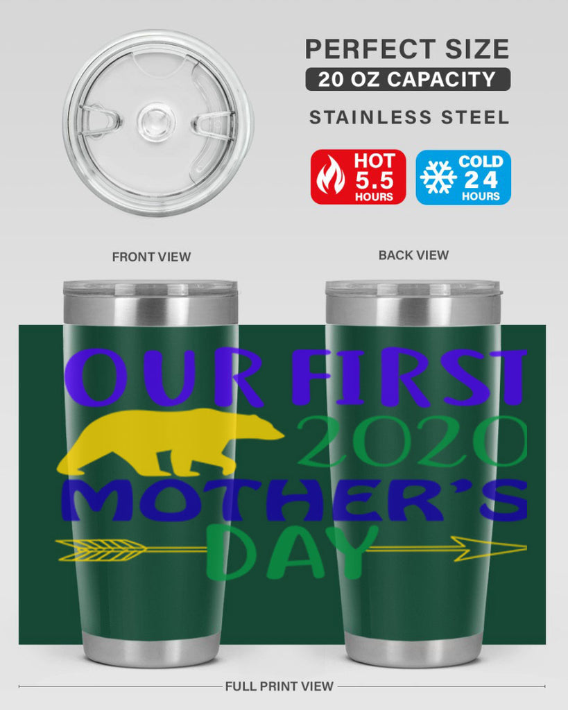 our first mothers day 4#- mardi gras- Tumbler