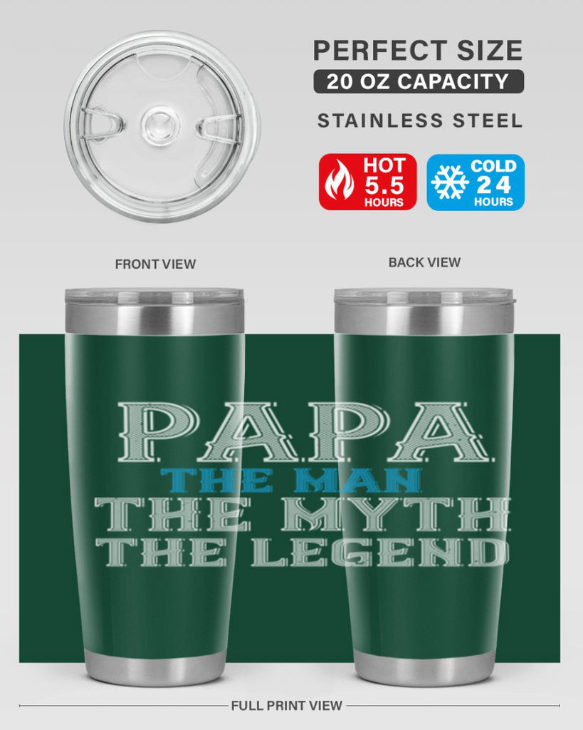 papa the man the myth the legend 15#- grandpa - papa- Tumbler
