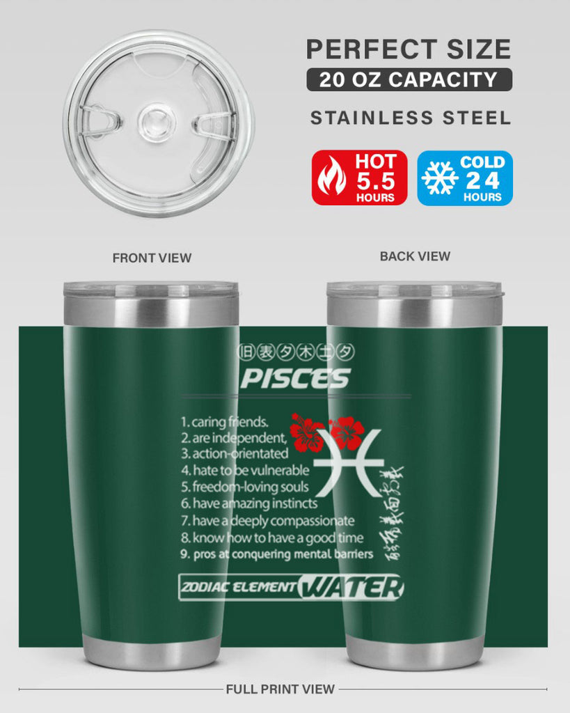 pisces 356#- zodiac- Tumbler