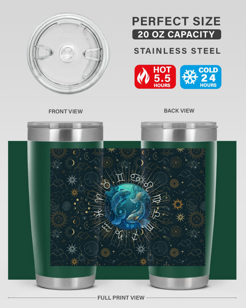 pisces Straight 366#- zodiac- Tumbler