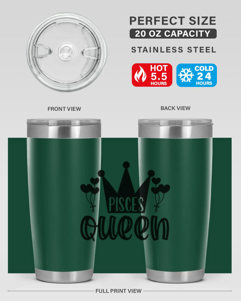 pisces queen 377#- zodiac- Tumbler