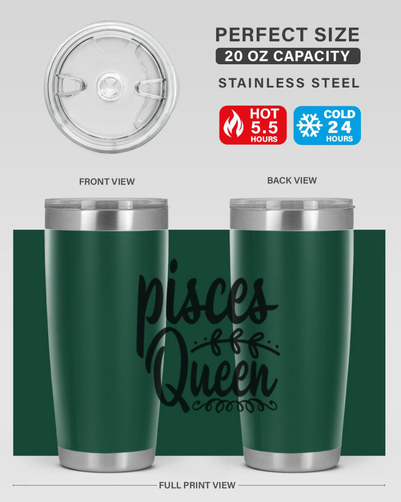 pisces queen 378#- zodiac- Tumbler