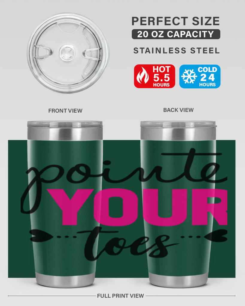 pointe your toes 71#- ballet- Tumbler