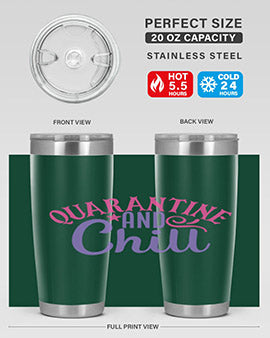 quarantine chill Style 47#- corona virus- Tumbler