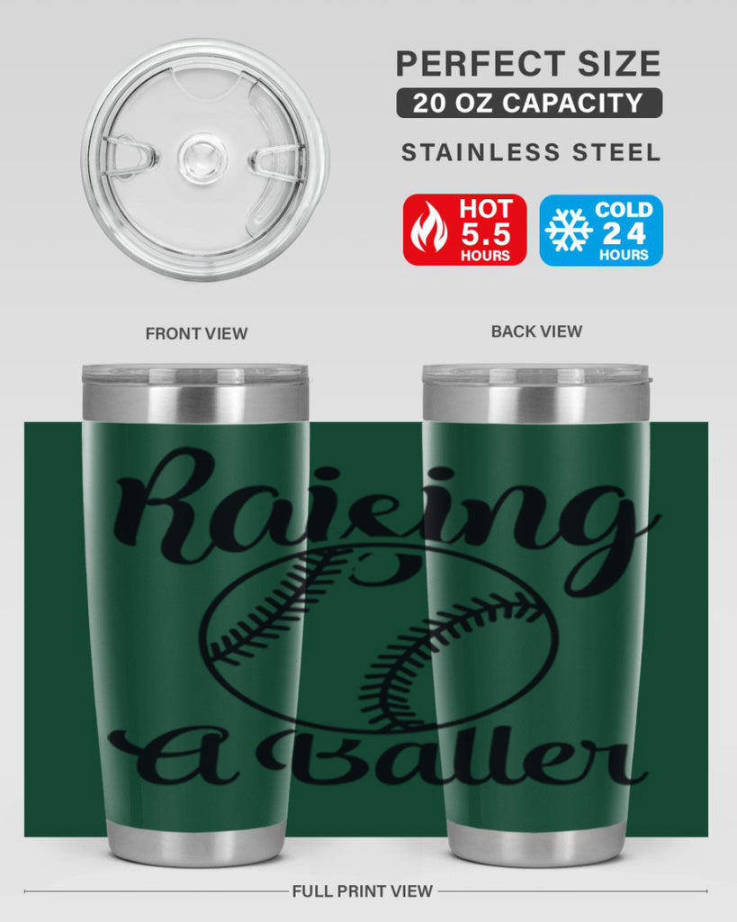 raising a baller 2277#- softball- Tumbler