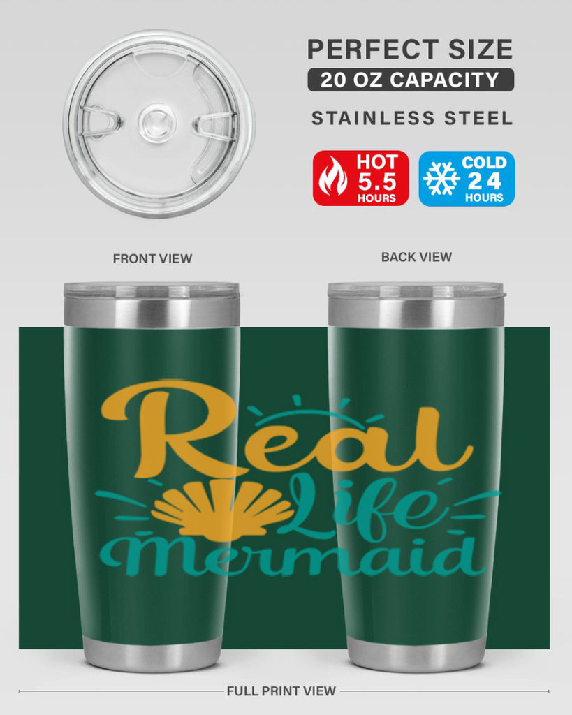 real life mermaid Style 79#- summer- Tumbler