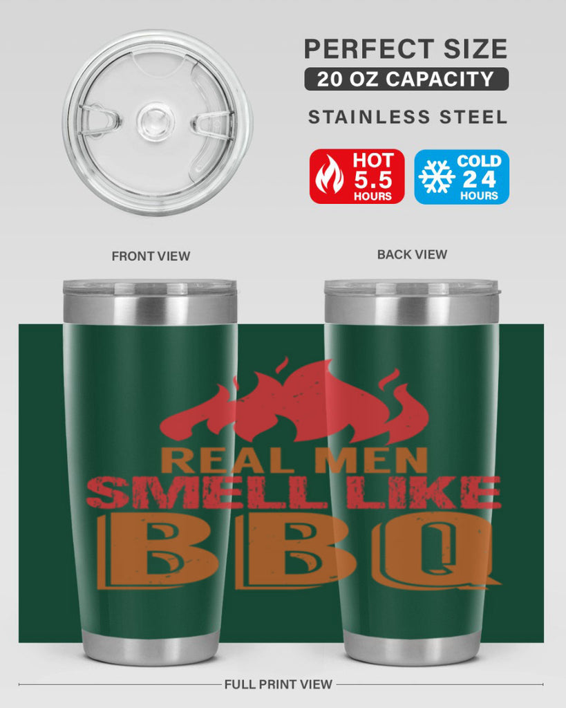real men smell like bbq 16#- bbq- Tumbler