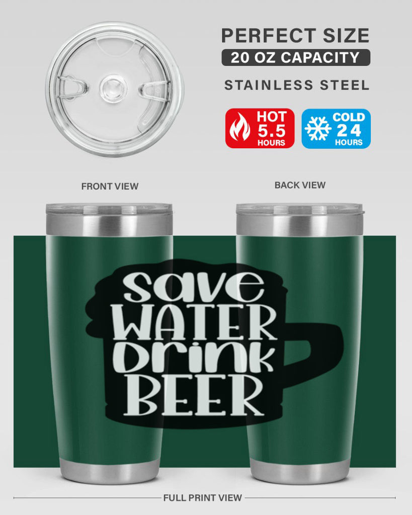 save water drink beer 23#- beer- Tumbler