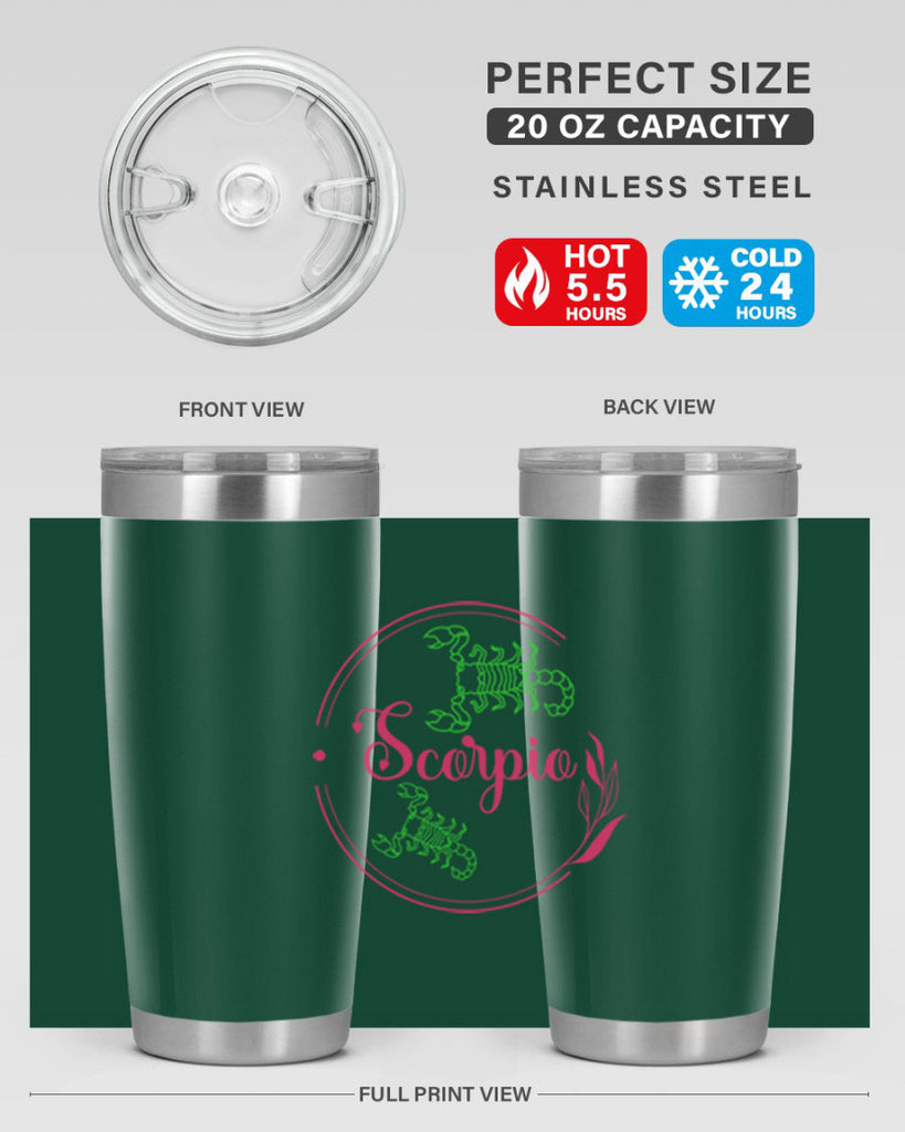 scorpio 437#- zodiac- Tumbler