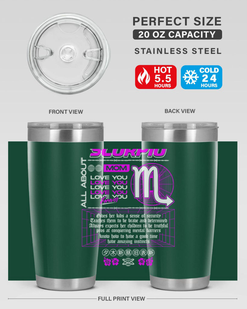scorpio 457#- zodiac- Tumbler