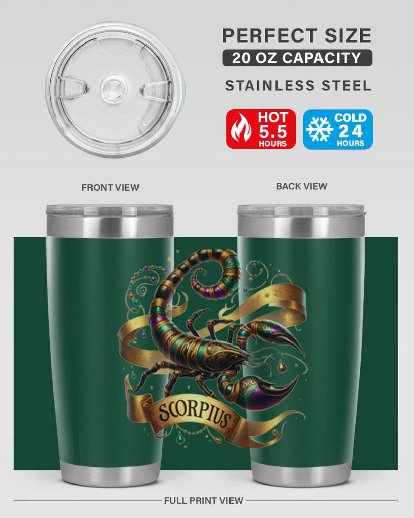 scorpio 459#- zodiac- Tumbler