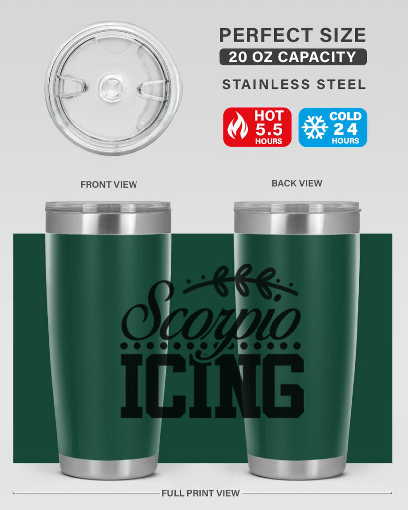 scorpio icing 442#- zodiac- Tumbler