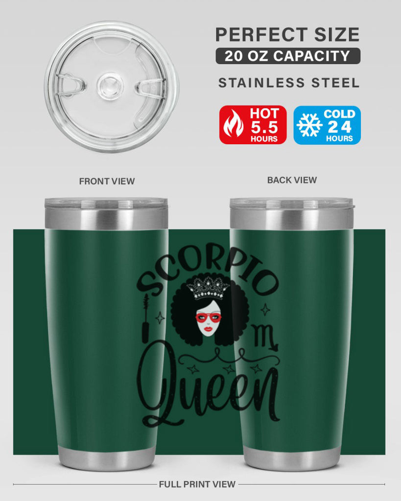 scorpio queen 448#- zodiac- Tumbler