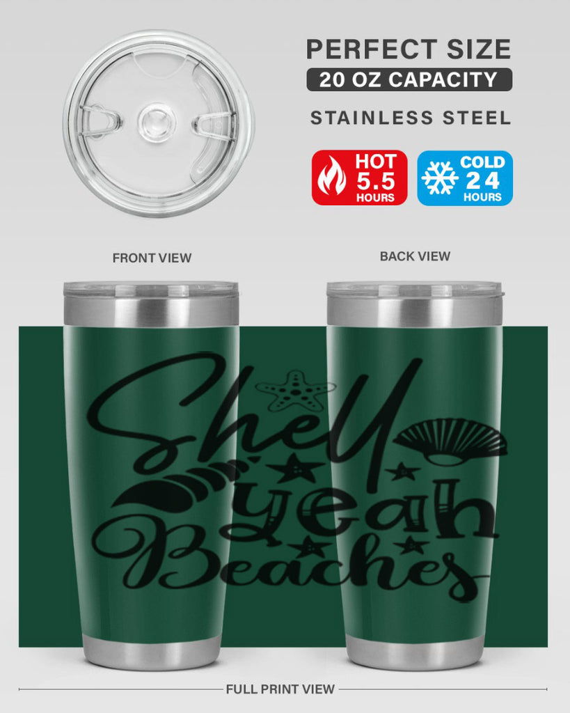 shell yeah beaches Style 75#- summer- Tumbler