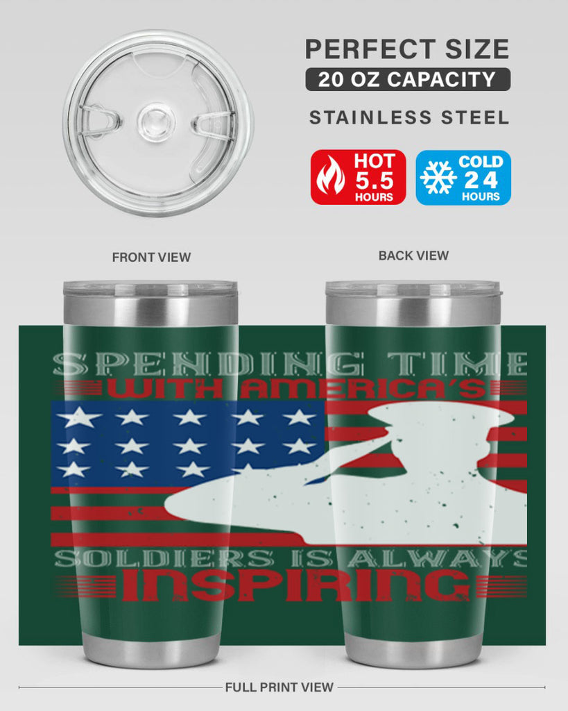 spending time with americas 90#- Veterns Day- Tumbler