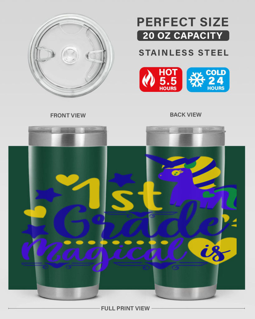st grade magical 63#- mardi gras- Tumbler