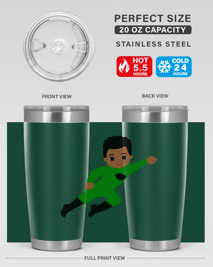 super kid 6#- black men - boys- tumbler