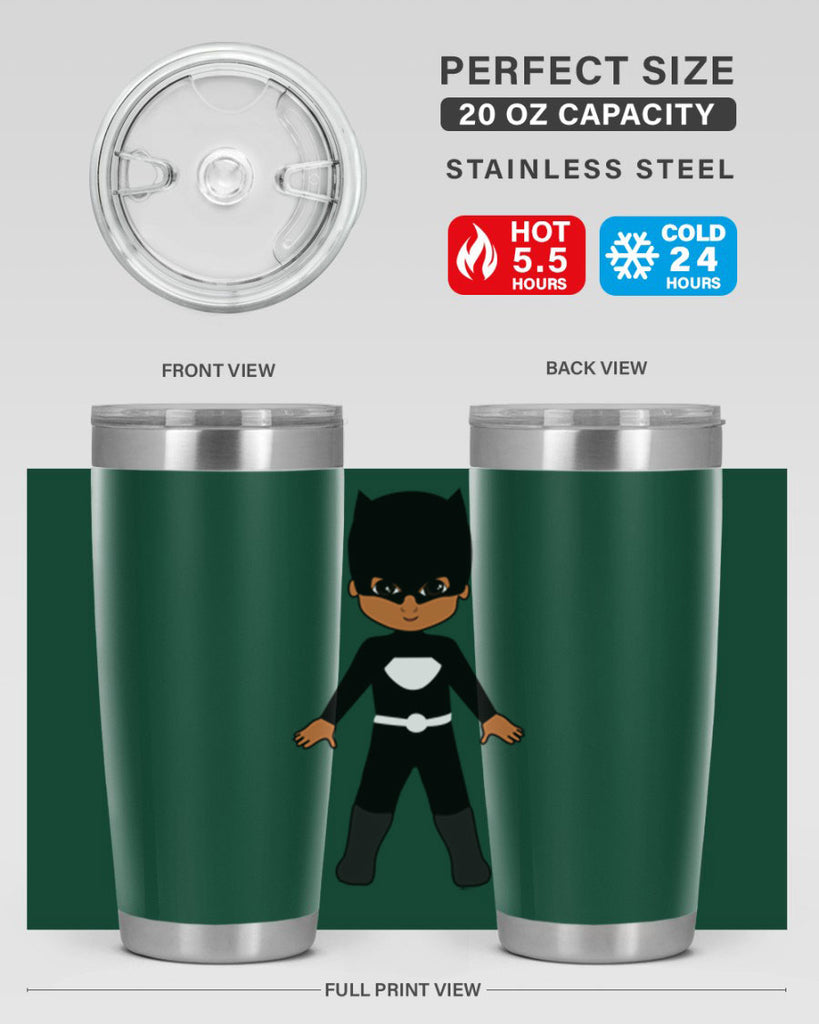 super kid 8#- black men - boys- tumbler