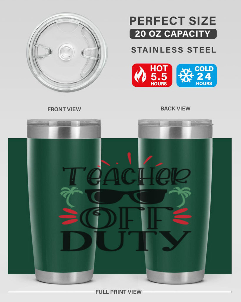 teacher off duty Style 204#- teacher- tumbler