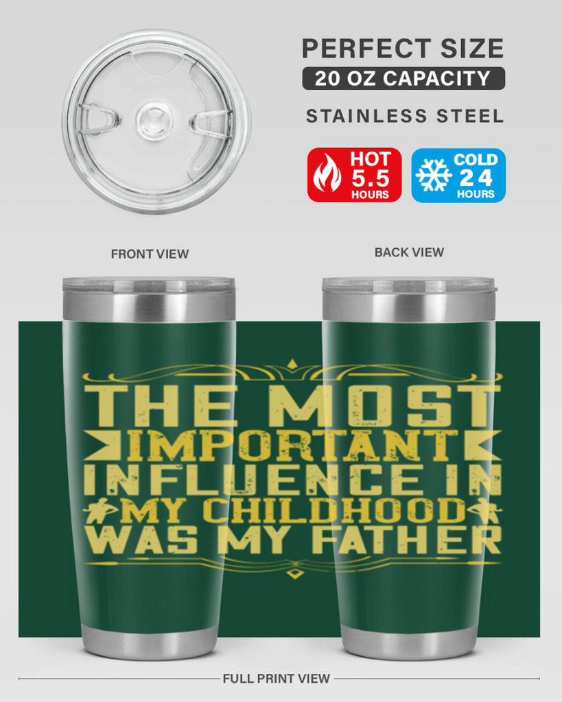 the most important influence in my childhood was my father 16#- Parents Day- Tumbler