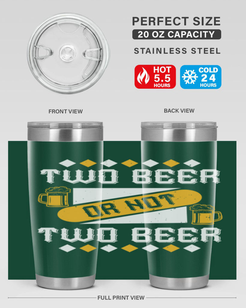 two beer or not two beer 3#- beer- Tumbler