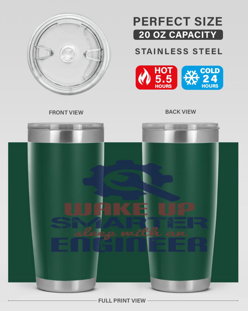 wake up smarter sleep with an engineer Style 31#- engineer- tumbler
