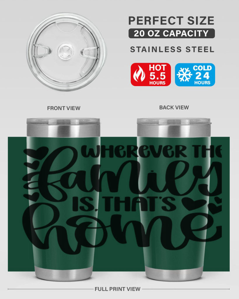 wherever the family is thats home 1#- home- Tumbler