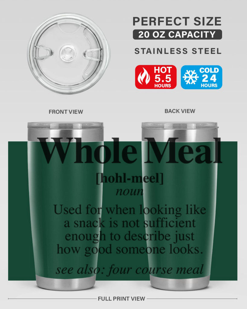 whole meal 10#- black words phrases- Cotton Tank