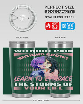 without pain nothing grows learn to embrace the storms of your life288#- anime- Tumbler