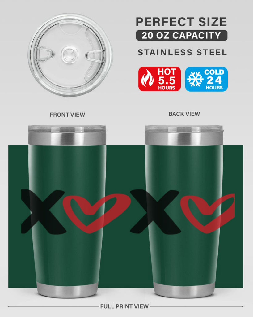 xoxo 12#- valentines day- Tumbler