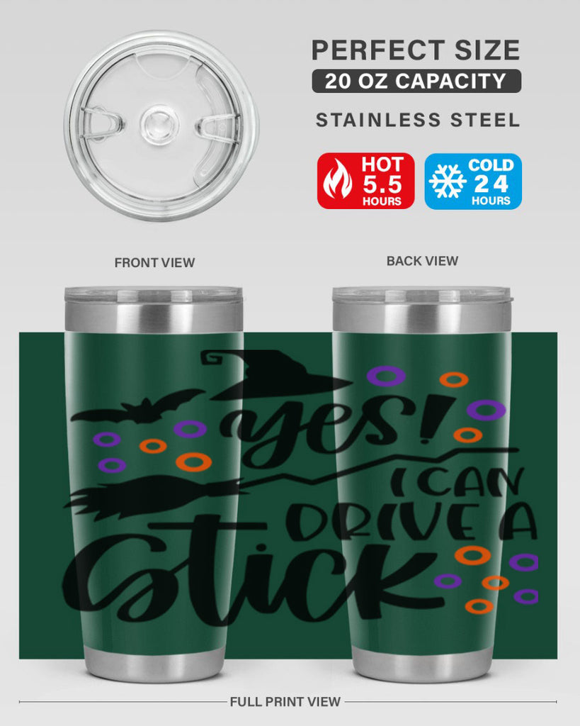 yes i can drive a stick 3#- halloween- Tumbler