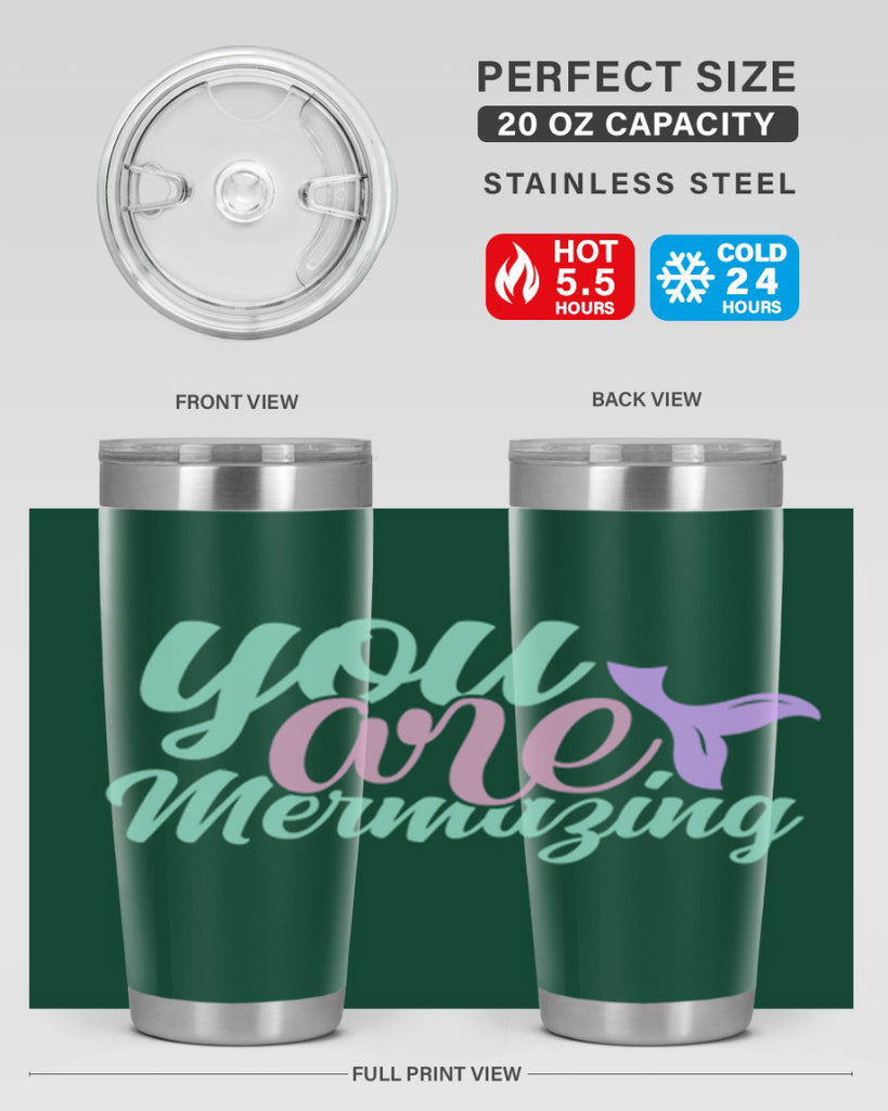 you are mermazing 9#- mermaid- Tumbler