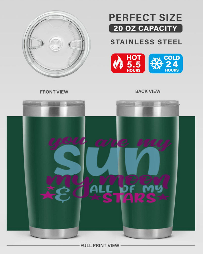 you are my sun my moon all of my stars 6#- family- Tumbler