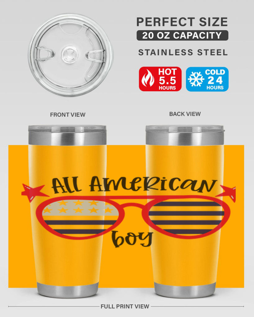 All American Boy Style 141#- Fourt Of July- Tumbler